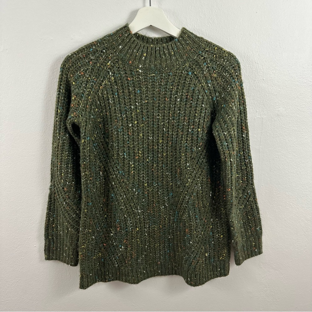 2/$20 Talbots Cable Knit Dark Green Marled Women's Size SP